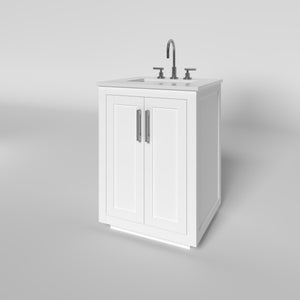 Nearmé Miami 23.5 Inch Bathroom Vanity in White- Cabinet Only - Bathroom Vanities Outlet