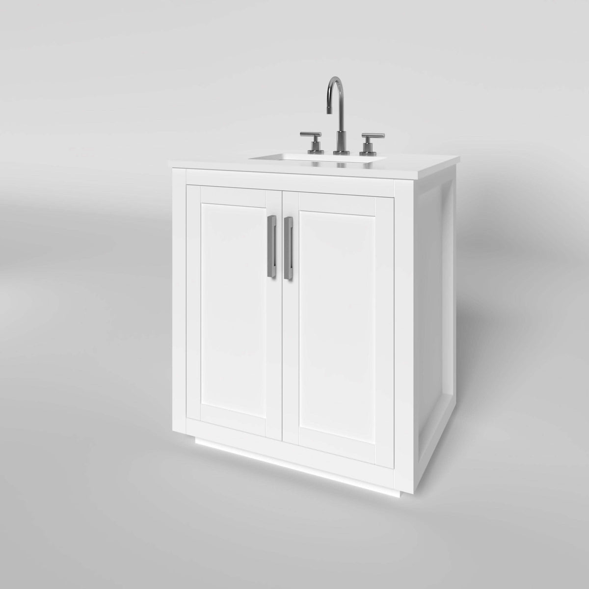 Nearmé Miami 29.5 Inch Bathroom Vanity in White Only