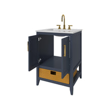 Load image into Gallery viewer, Nearmé New York 23.5 Inch Bathroom Vanity in Blue- Cabinet Only - Bathroom Vanities Outlet