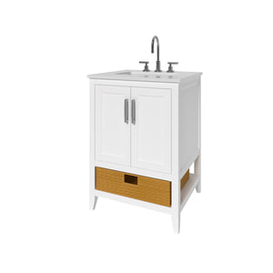 Nearmé New York 23.5 Inch Bathroom Vanity in White- Cabinet Only - Bathroom Vanities Outlet