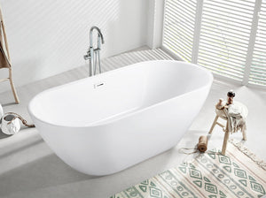 Layla 59 Inch Freestanding Tub - Bathroom Vanities Outlet