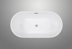 Layla 59 Inch Freestanding Tub - Bathroom Vanities Outlet