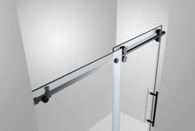 Load image into Gallery viewer, Sofi 60 in. x 79 in. Frameless Rolling Shower Door in Black - Bathroom Vanities Outlet