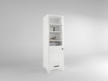 Load image into Gallery viewer, Windsor All Wood Linen Tower in Bright White - Bathroom Vanities Outlet