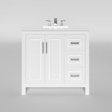 Load image into Gallery viewer, Kennesaw 35.5 inch Bathroom Vanity in White- Cabinet Only - Bathroom Vanities Outlet