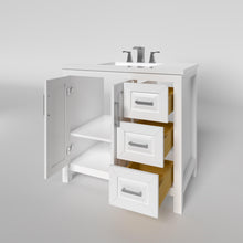 Load image into Gallery viewer, Kennesaw 35.5 inch Bathroom Vanity in White- Cabinet Only - Bathroom Vanities Outlet