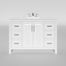 Load image into Gallery viewer, Kennesaw 47.5 inch Bathroom Vanity in White- Cabinet Only - Bathroom Vanities Outlet