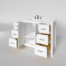 Load image into Gallery viewer, Kennesaw 47.5 inch Bathroom Vanity in White- Cabinet Only - Bathroom Vanities Outlet