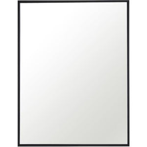 Metal Frame Rectangle Mirror 24 inch Black finish - Bathroom Vanities Outlet