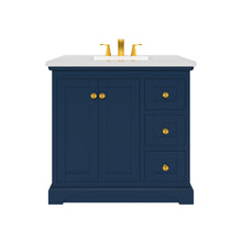 Load image into Gallery viewer, Marietta 35.5 inch Bathroom Vanity in Blue- Cabinet Only - Bathroom Vanities Outlet