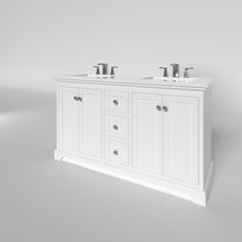 Load image into Gallery viewer, Marietta 59.5 inch Double Bathroom Vanity in White- Cabinet Only - Bathroom Vanities Outlet