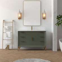 Load image into Gallery viewer, Oxford 47.5 Inch Bathroom Vanity in Sage Green - Bathroom Vanities Outlet