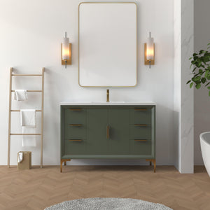 Oxford 47.5 Inch Bathroom Vanity in Sage Green - Bathroom Vanities Outlet