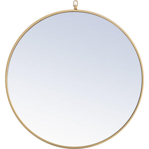 Round Mirror 28 inch Brass finish - Bathroom Vanities Outlet
