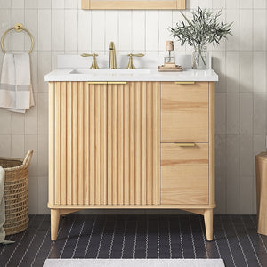 The Gabi 36 Inch Rustic Ash Vanity