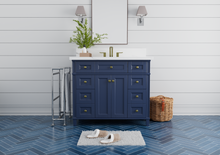 Load image into Gallery viewer, Kensington 41.5 in All Wood Vanity in Navy Blue - Cabinet Only