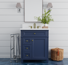 Load image into Gallery viewer, Kensington 36 inch vanity in navy blue renovate for less atlanta