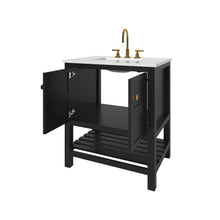 Load image into Gallery viewer, Nearmé Dallas 29.5 Inch Bathroom Vanity in Black- Cabinet Only - Bathroom Vanities Outlet