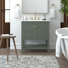 Load image into Gallery viewer, Nearmé Dallas 29.5 Inch Bathroom Vanity in Sage- Cabinet Only - Bathroom Vanities Outlet