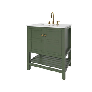 Nearmé Dallas 29.5 Inch Bathroom Vanity in Sage- Cabinet Only - Bathroom Vanities Outlet