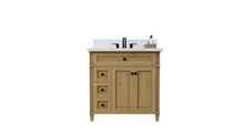 Load image into Gallery viewer, Kensington 36 Left Drawer Bath Vanity Solid Wood Oak Renovate for Less Atlanta Roswell Marietta Norcross