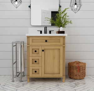 Kensington 30 inch all wood bath vanity cabinet Renovate for less atlanta