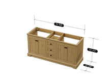 Load image into Gallery viewer, Marietta 71.5 inch Double Bathroom Vanity in Desert Oak - Cabinet Only