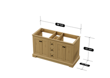 Load image into Gallery viewer, Marietta 59.5 inch Double Bathroom Vanity in Desert Oak - Cabinet Only