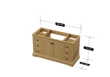 Load image into Gallery viewer, Marietta 59.5 inch Single Bathroom Vanity in Desert Oak - Cabinet Only