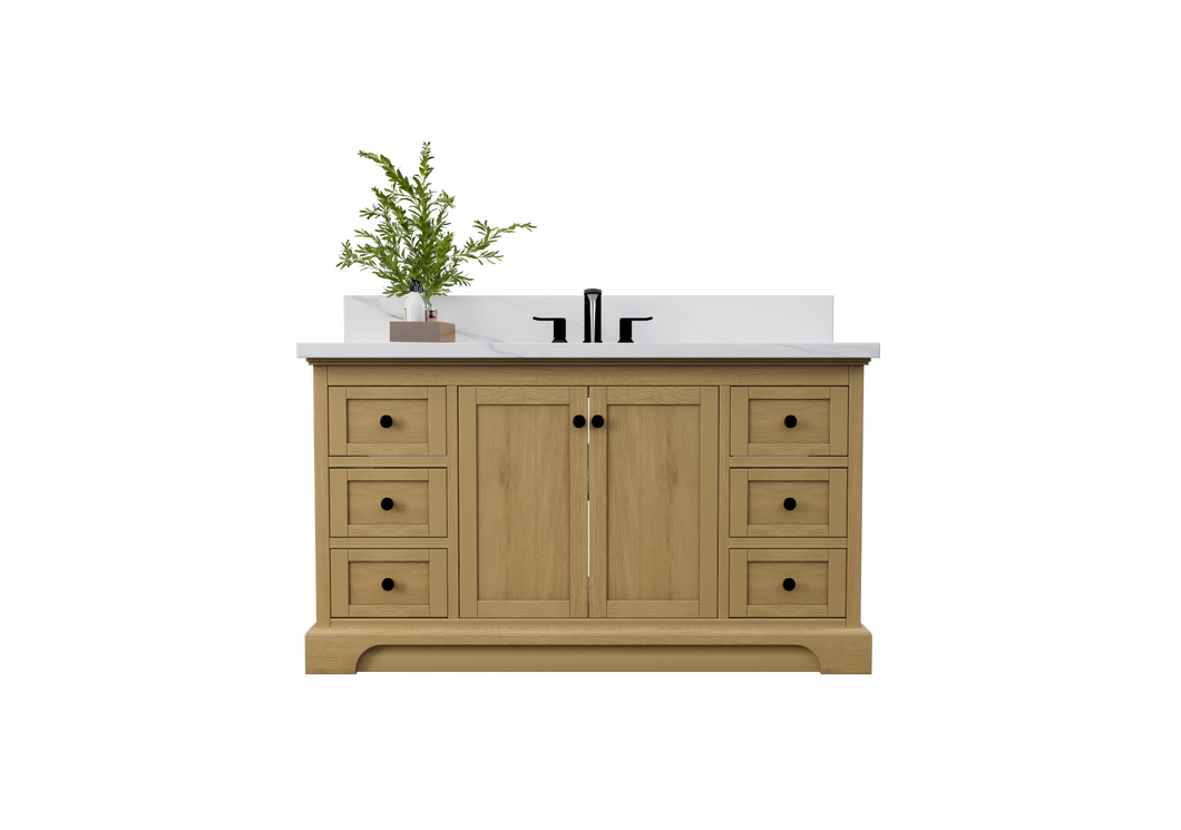 Marietta 60 Bath Vanity Solid Wood Oak Renovate for Less Atlanta Roswell Marietta Norcross