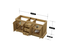 Load image into Gallery viewer, Marietta 71.5 inch Double Bathroom Vanity in Desert Oak - Cabinet Only