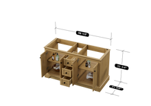 Load image into Gallery viewer, Marietta 59.5 inch Double Bathroom Vanity in Desert Oak - Cabinet Only