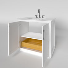 Load image into Gallery viewer, Nearmé Miami 35.5 Inch Bathroom Vanity in White- Cabinet Only - Bathroom Vanities Outlet