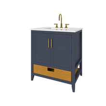 Load image into Gallery viewer, Nearmé New York 29.5 Inch Bathroom Vanity in Blue- Cabinet Only - Bathroom Vanities Outlet