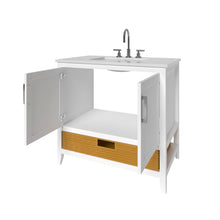 Load image into Gallery viewer, Nearmé New York 35.5 Inch Bathroom Vanity in White- Cabinet Only - Bathroom Vanities Outlet