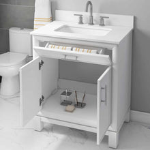 Load image into Gallery viewer, Clifden 30&quot; White Vanity with Quartz Top - Bathroom Vanities Outlet