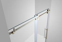 Load image into Gallery viewer, Sofi 60 in. x 79 in. Frameless Rolling Shower Door in Champaign Gold