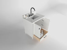 Load image into Gallery viewer, Windsor 30 in All Wood Vanity in Bright White - Cabinet Only