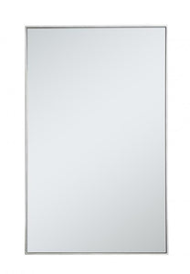 Metal frame rectangle mirror 30 inch in Sliver - Bathroom Vanities Outlet