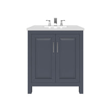 Load image into Gallery viewer, Kennesaw 29.5 inch Bathroom Vanity in Charcoal- Cabinet Only - Bathroom Vanities Outlet