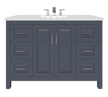 Load image into Gallery viewer, Kennesaw 47.5 inch Bathroom Vanity in Charcoal- Cabinet Only - Bathroom Vanities Outlet