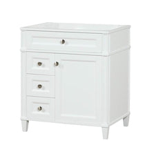 Load image into Gallery viewer, Kensington 29.5 Left Drawers in All Wood Vanity in Bright White - Cabinet Only - Bathroom Vanities Outlet