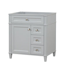 Load image into Gallery viewer, Kensington 29.5 Right in All Wood Vanity in Metal Gray - Cabinet Only - Bathroom Vanities Outlet