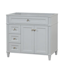 Load image into Gallery viewer, Kensington 36 Left in Solid Wood Vanity in Metal Gray - Cabinet Only Ethan Roth