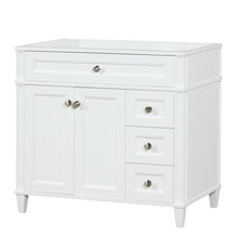 Load image into Gallery viewer, Kensington 35.5 Right Drawers in All Wood Vanity in Bright White - Cabinet Only - Bathroom Vanities Outlet