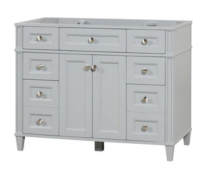 Kensington 42 in Solid Wood Vanity in Metal Gray - Cabinet Only Ethan Roth