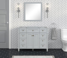 Load image into Gallery viewer, Kensington 41.5 in Solid All Vanity in Metal Gray - Cabinet Only - Bathroom Vanities Outlet