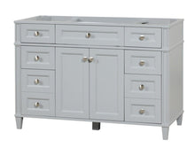 Load image into Gallery viewer, Kensington 48 in Solid Wood Vanity in Metal Gray - Cabinet Only Ethan Roth