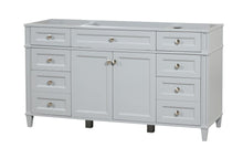 Load image into Gallery viewer, Kensington 60 Single in Solid Wood Vanity in Metal Gray - Cabinet Only Ethan Roth