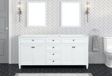 Load image into Gallery viewer, Kensington 71.5 in All Wood Vanity in White - Cabinet Only - Bathroom Vanities Outlet